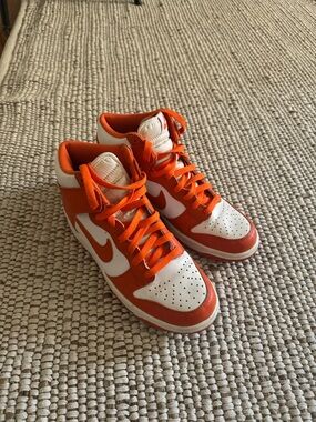 Nike Dunk High Syracuse White Orange Size 6.5Y